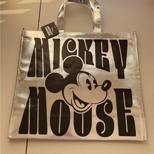 Disney Silver Mickey Mouse Tote Bag